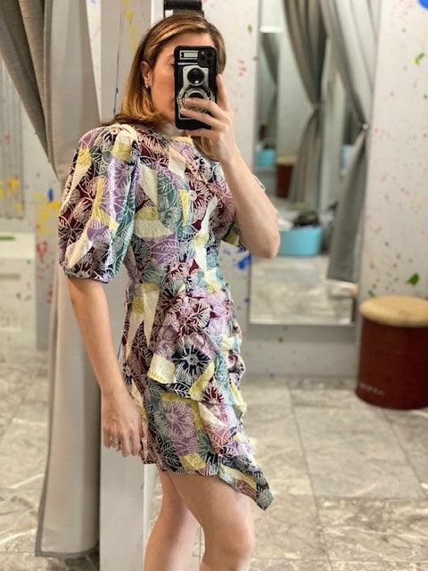 AU Multicolor Floral Dress - IF SO 