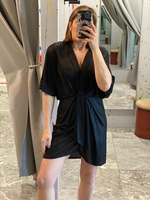 EL Black Draped Dress - IF SO 