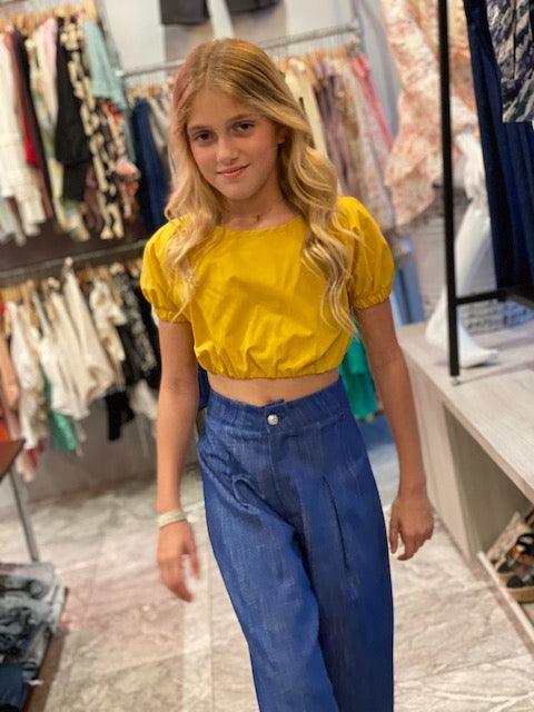 DI Mustard Crop Top - IF SO 