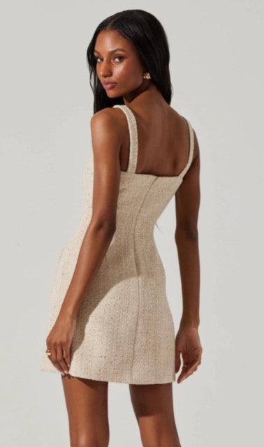 AS Cream Tweed Dress - IF SO 