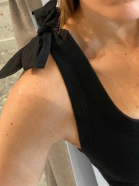 SU Black Bow Tank Top - IF SO 