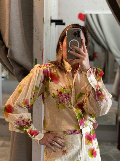 KG White Floral Print Top - IF SO 