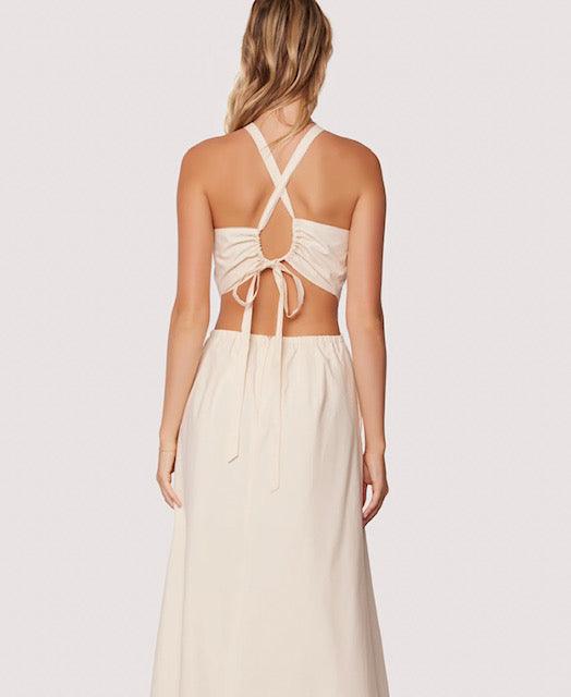 LW Beige Halter Maxi Dress - IF SO 