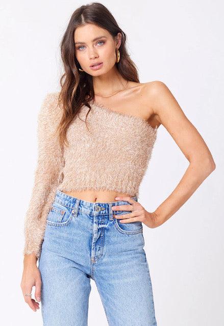 SL Gold One Shoulder Sweater - IF SO 