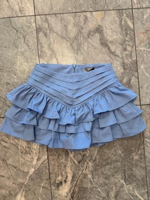 IS Blue Ruffle Skort - IF SO 