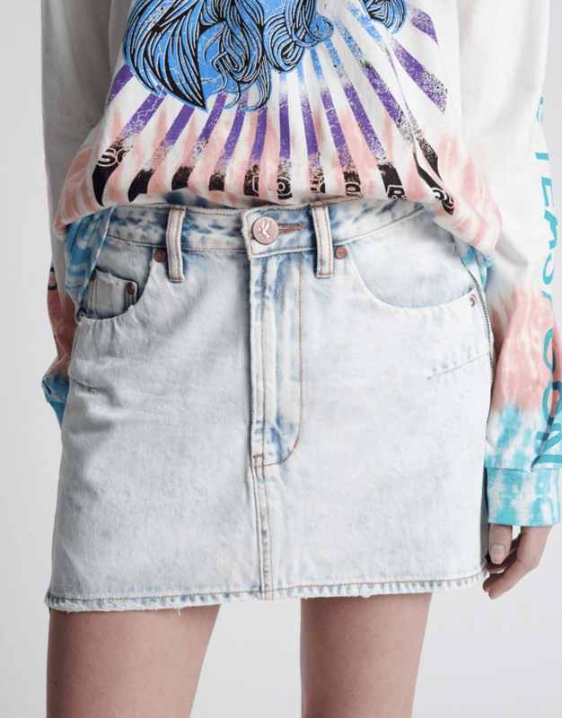 OT Zipped Florence Denim Skirt - IF SO 