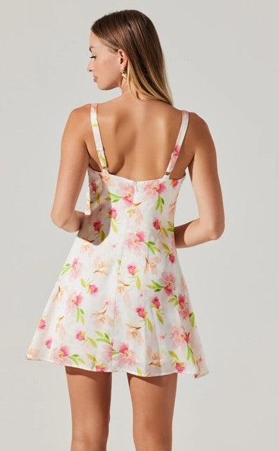 AS Pink Floral Dress - IF SO 