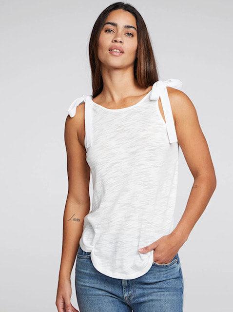 CH White Tank Top With Bows - IF SO 