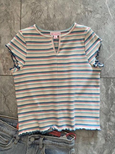 DH Stripe Lettuce Edge Top - IF SO 