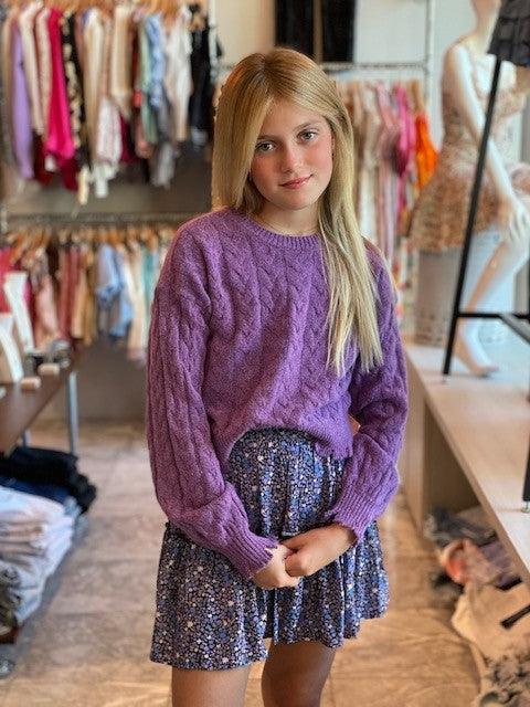 DH Purple Floral Skirt - IF SO 