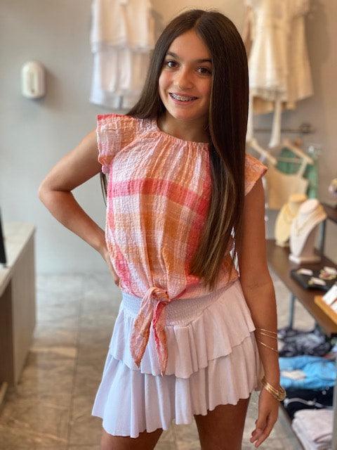 BD Orange Plaid Top - IF SO 