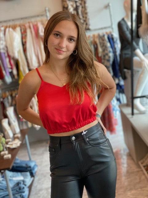 IS Red Silky Top - IF SO 