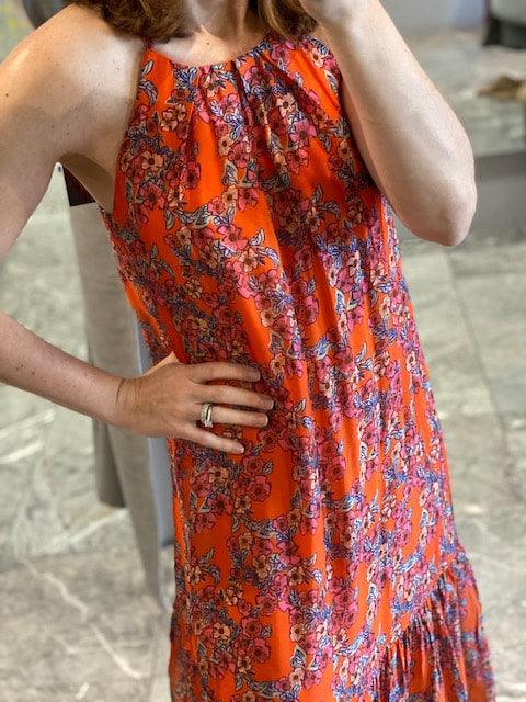 FR Orange Print Maxi Dress - IF SO 