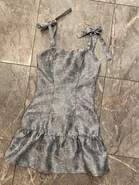 IS Blue Jacquard Dress - IF SO 