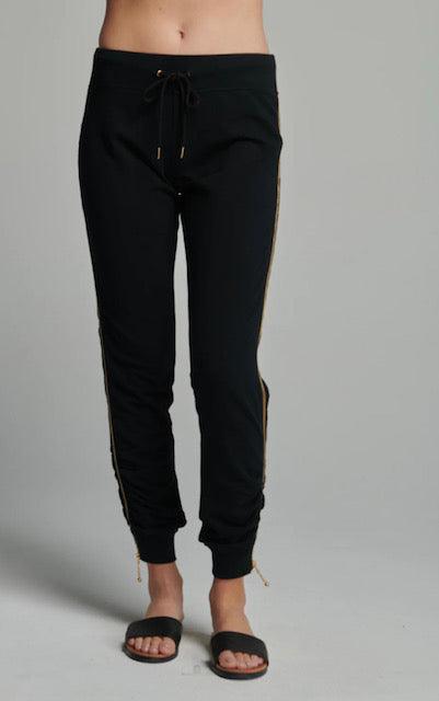 SU Black Side Zipper Jogger - IF SO 