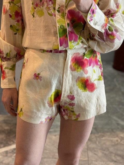 KG White Floral Print Short - IF SO 