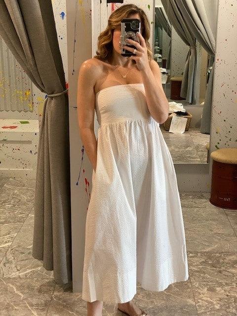 SU White Bow Back Dress - IF SO 