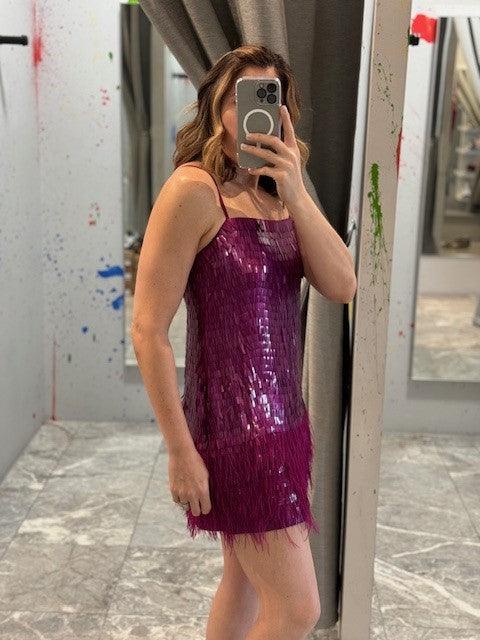 KG Magenta Sequin Dress - IF SO 