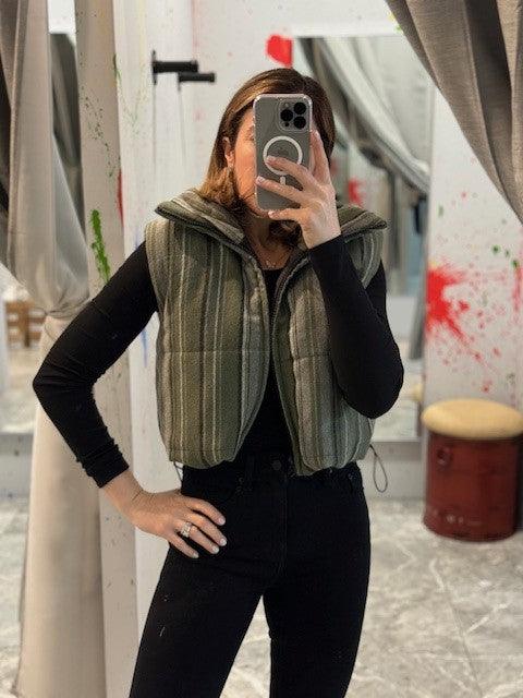 SU Green Stripe Vest - IF SO 