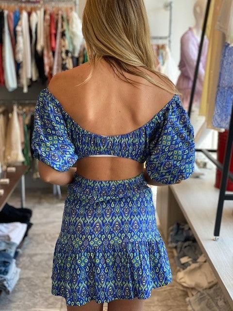 OS Blue Print Open Back Top - IF SO 