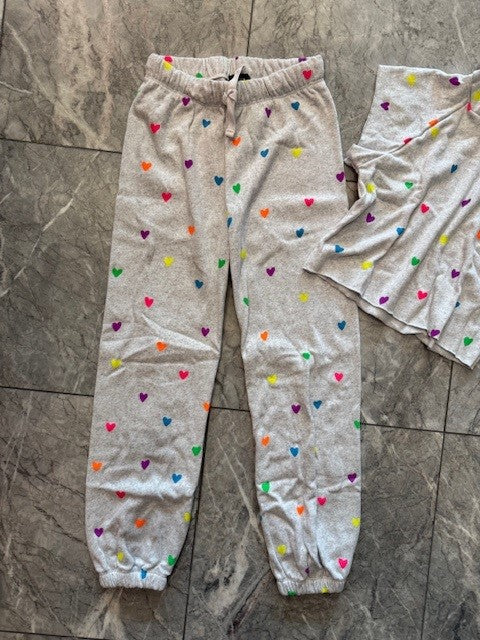 FBZ Multicolor Heart Print Jogger