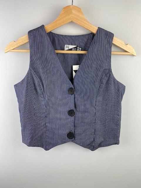 IS Blue Stripe Vest - IF SO 