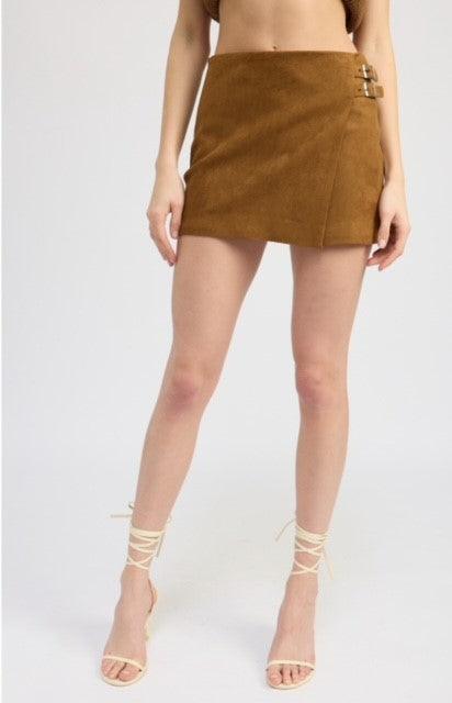 ES Camel Suede Skirt - IF SO 