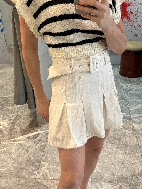 ES White Denim Skirt - IF SO 