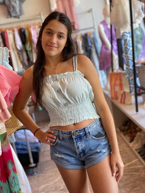 EL Denim Crop Top - IF SO 