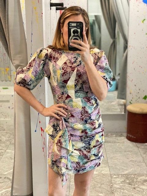 AU Multicolor Floral Dress - IF SO 