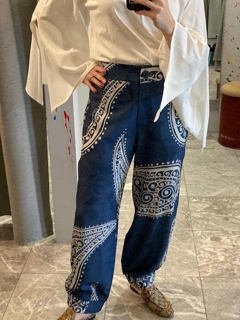 DU White/Blue Print Jogger - IF SO 