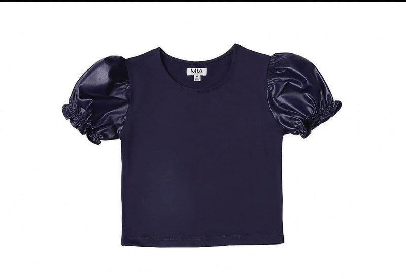 MI Blue Puff Sleeve Top - IF SO 