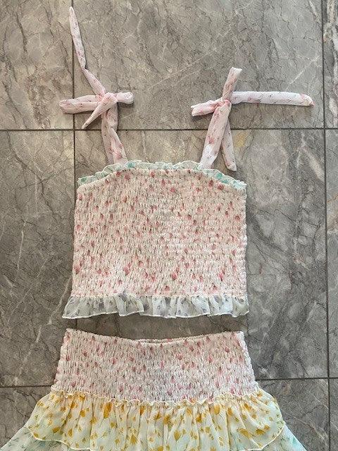 GL Pastel Floral Smocked Top - IF SO 