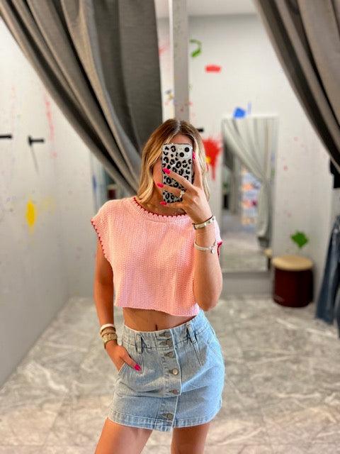 ID Pink Knit Top - IF SO 